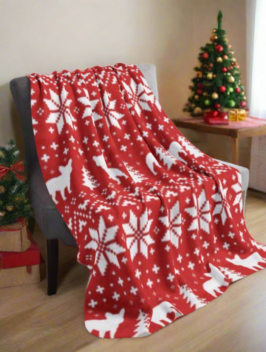 Sherpa Christmas Blanket