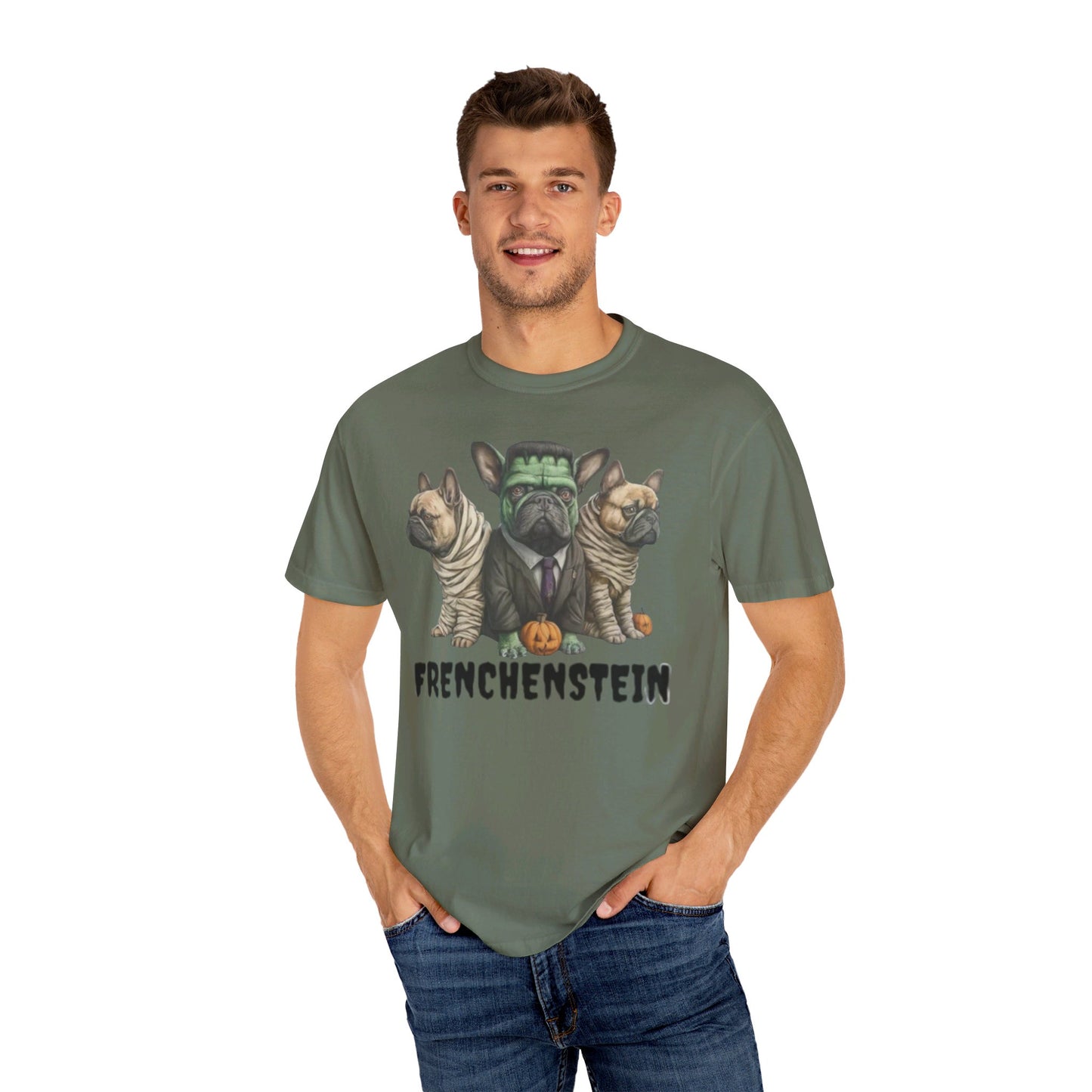 FrenchenStein Unisex Garment-Dyed T-shirt