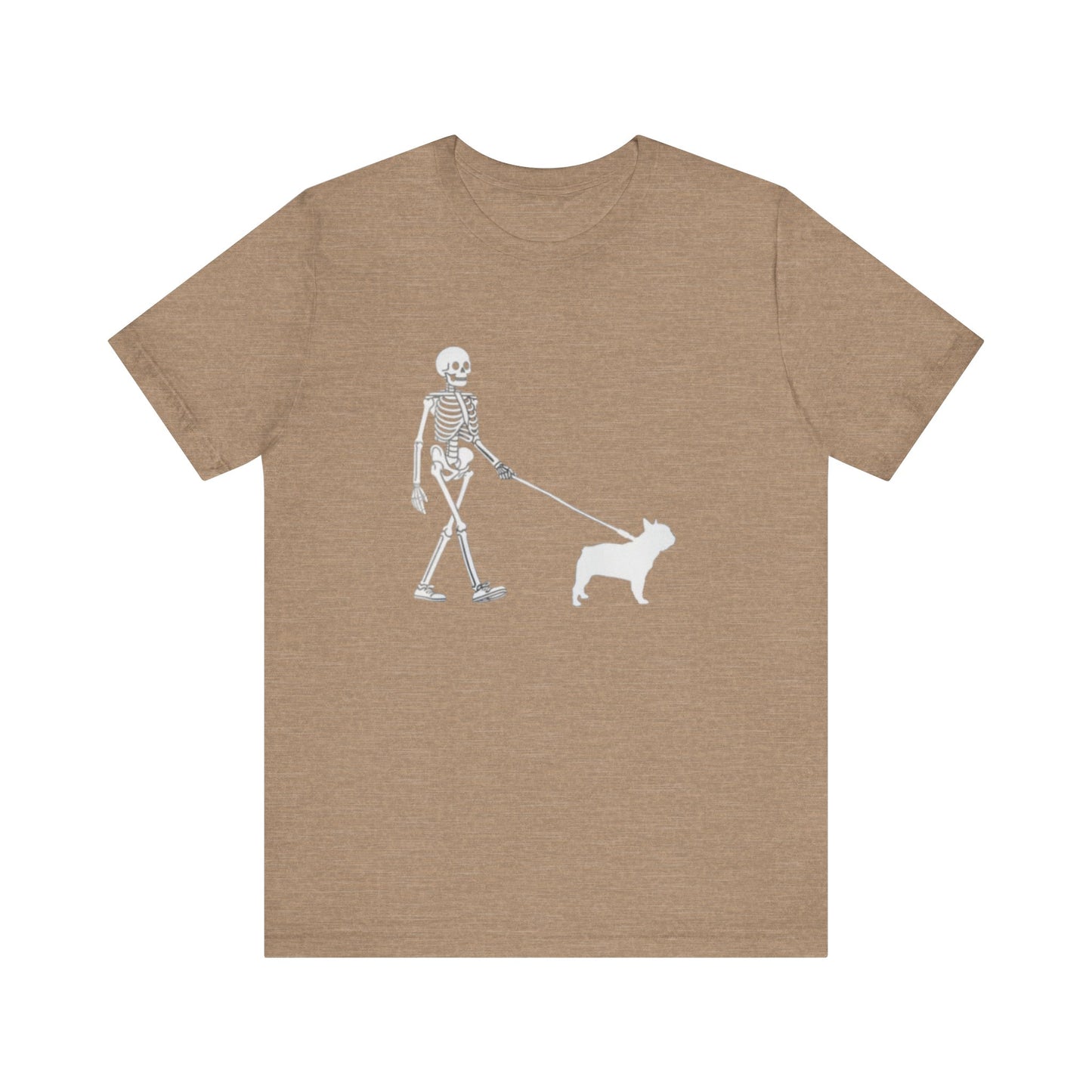 Skeleton Frenchie Unisex Jersey Short Sleeve Tee