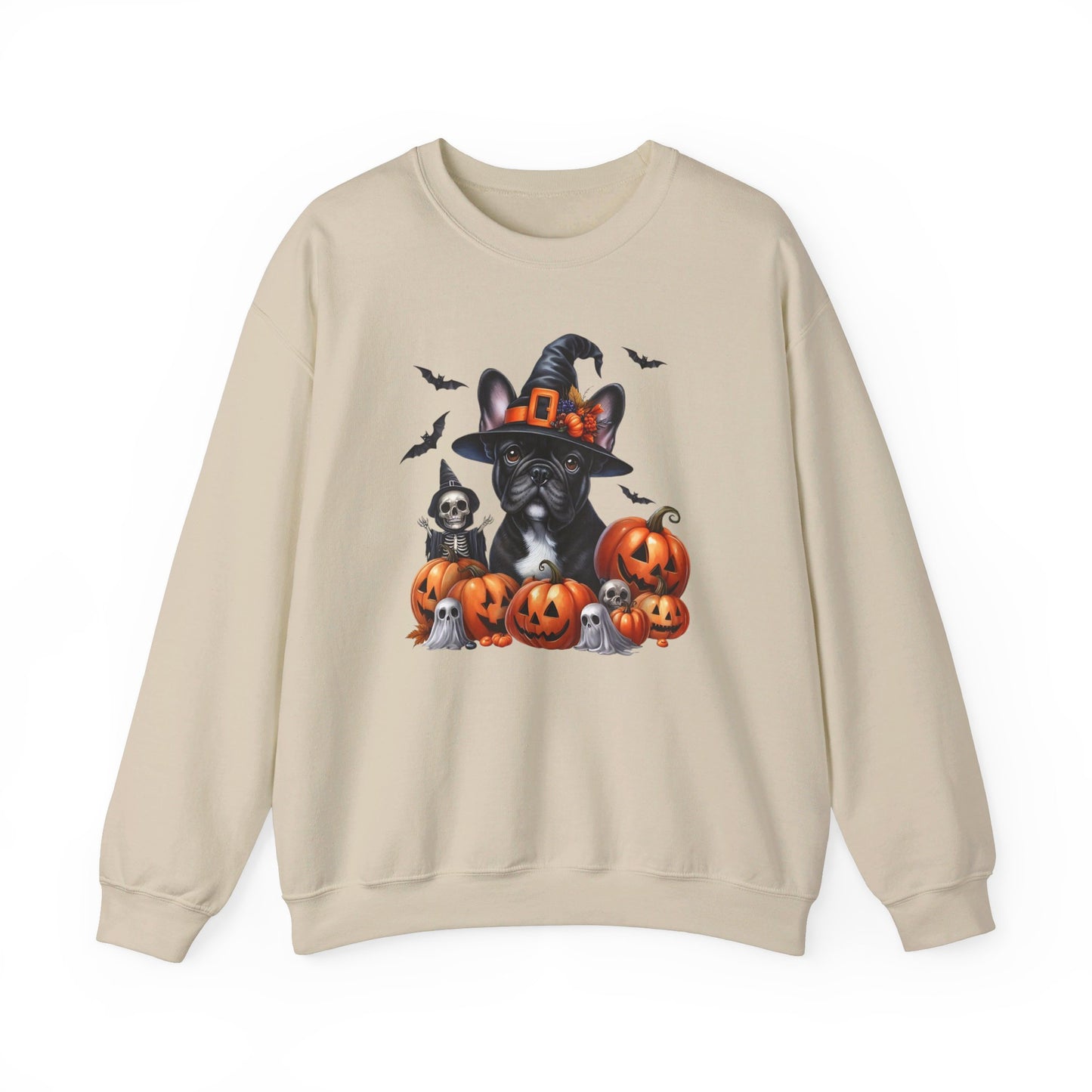 Frenchie Witch Unisex Heavy Blend™ Crewneck Sweatshirt