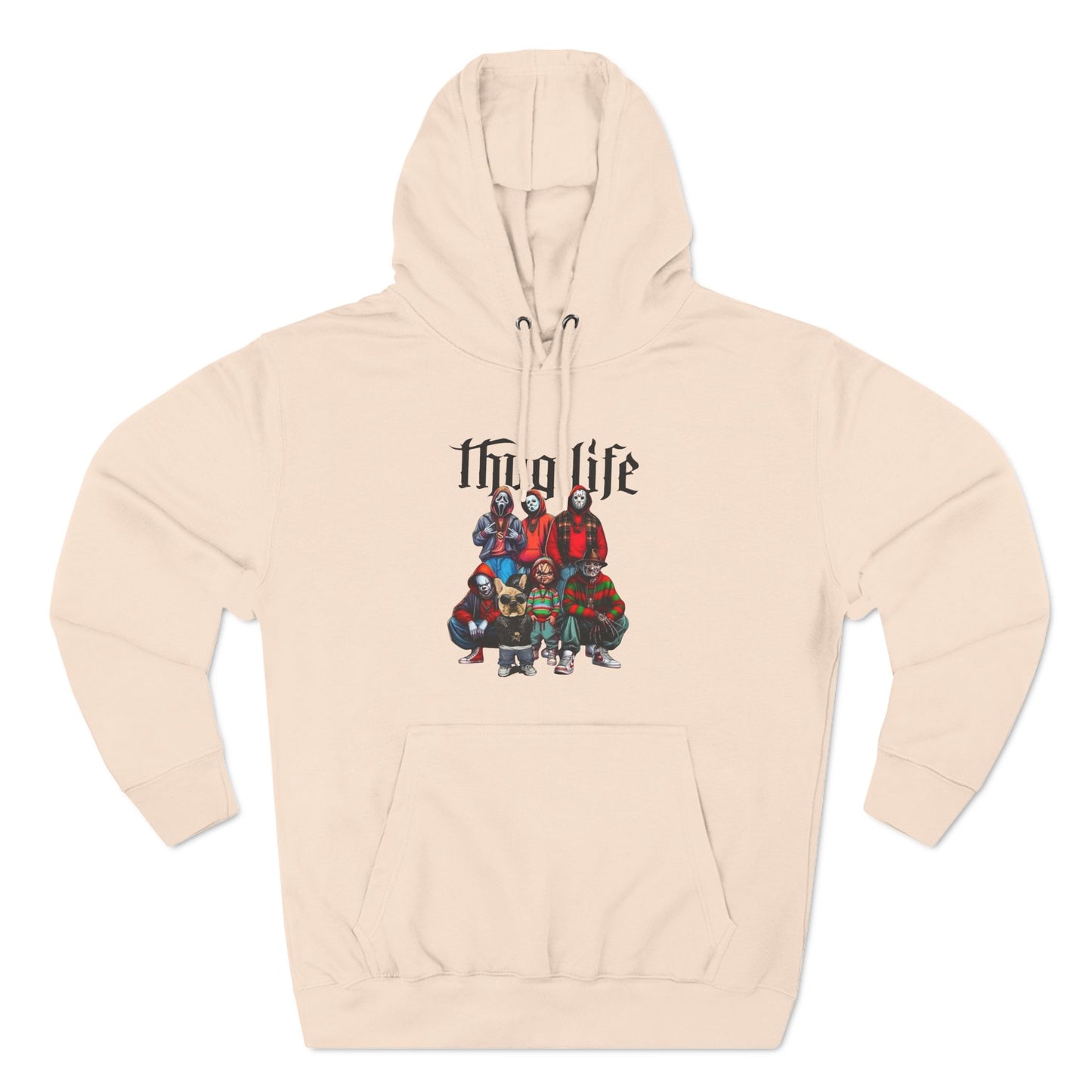 Thug Life Three-Panel Fleece Hoodie