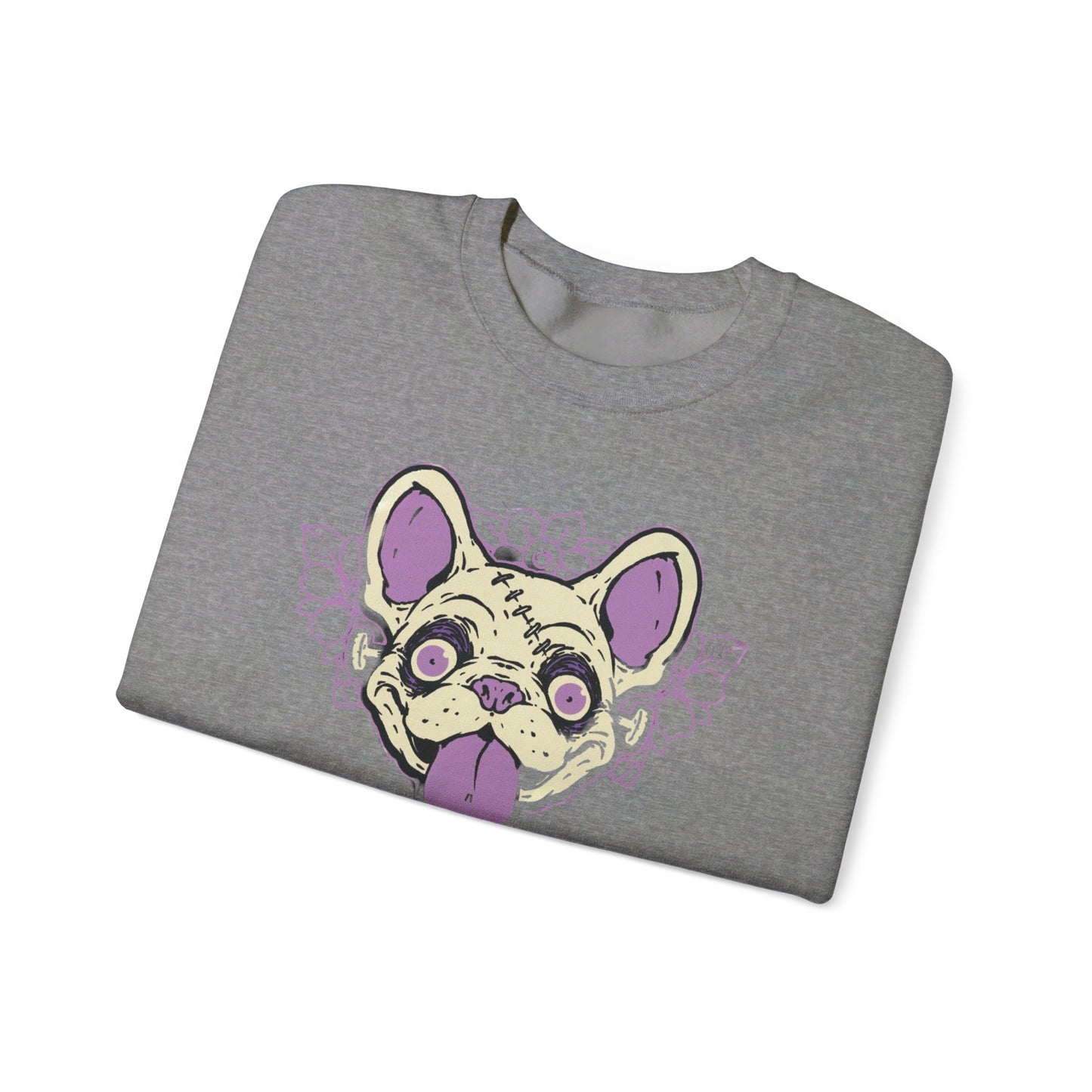 Zombie Frenchie Unisex Heavy Blend™ Crewneck Sweatshirt