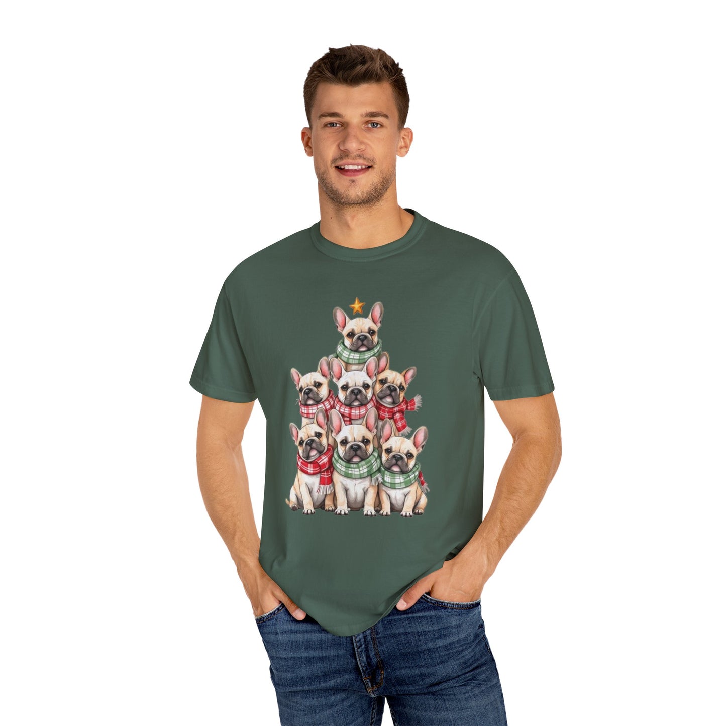 French Bulldog Christmas Tree T-shirt