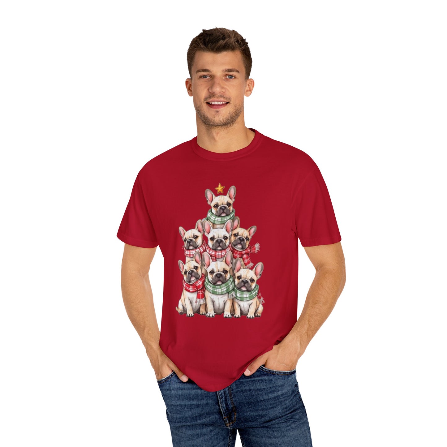 French Bulldog Christmas Tree T-shirt