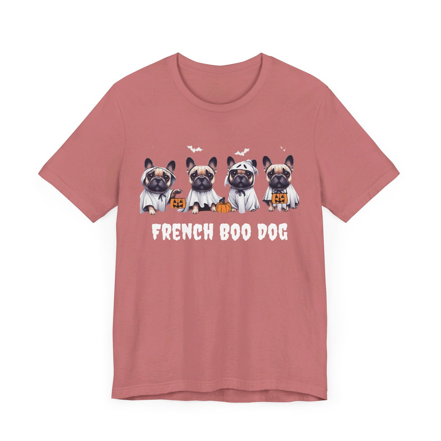 French Boo Dog Halloween Tee