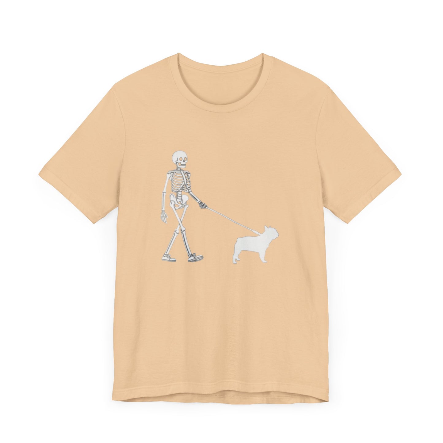 Skeleton Frenchie Unisex Jersey Short Sleeve Tee