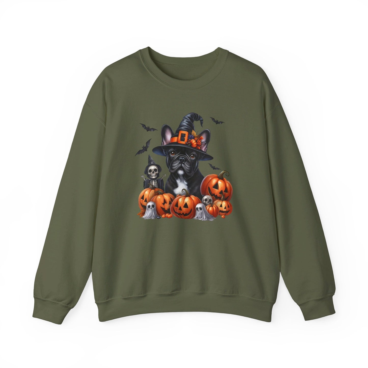 Frenchie Witch Unisex Heavy Blend™ Crewneck Sweatshirt