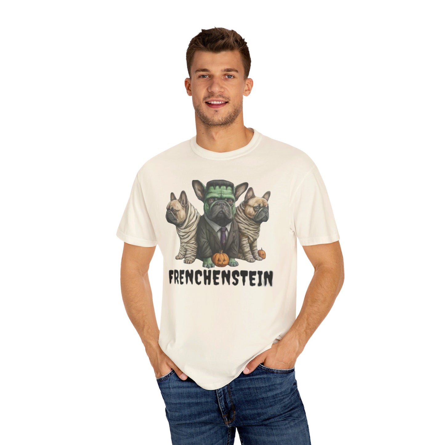 FrenchenStein Unisex Garment-Dyed T-shirt