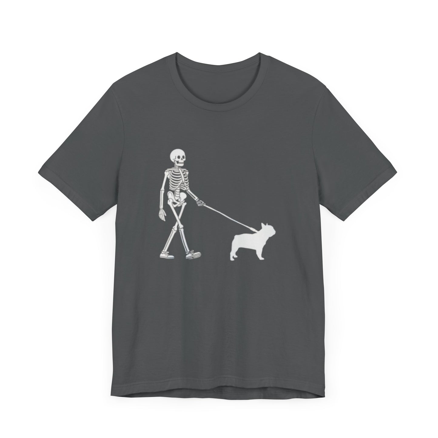 Skeleton Frenchie Unisex Jersey Short Sleeve Tee