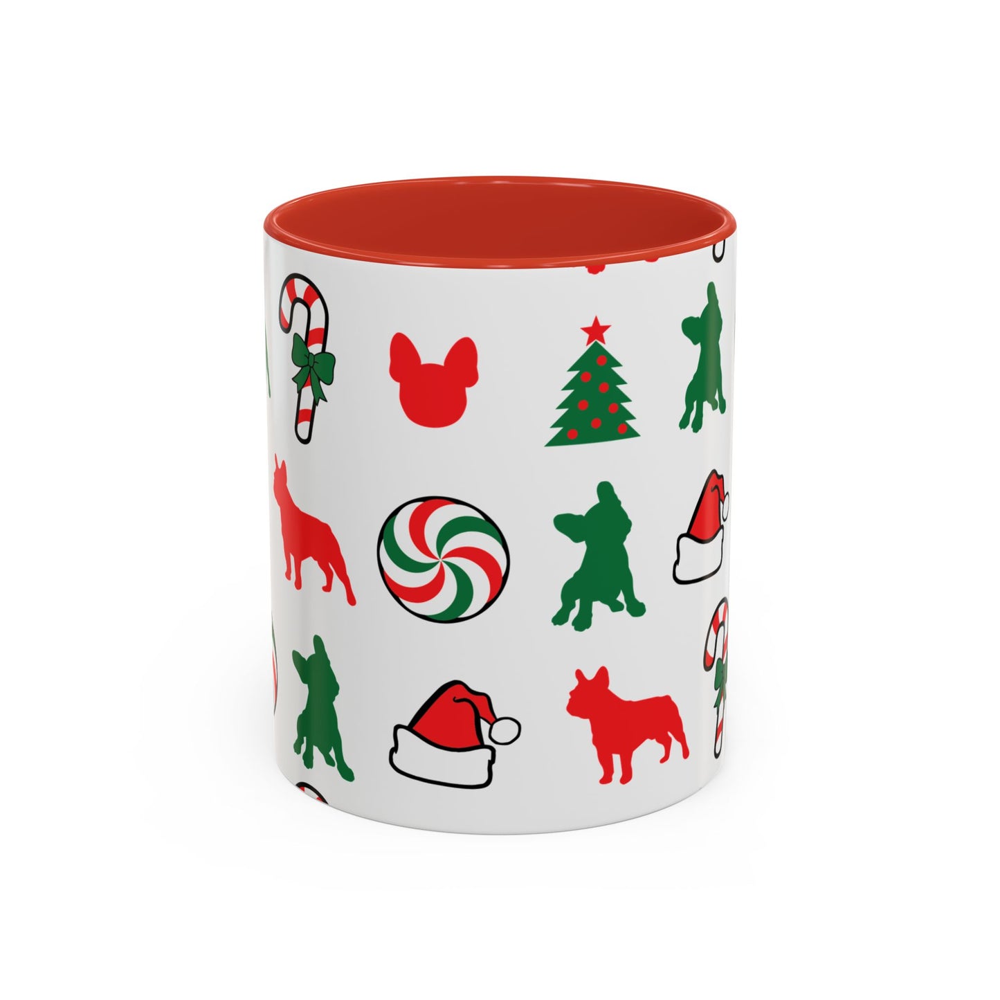 Mug - Frenchie Christmas Accent Coffee Mug (11, 15oz)