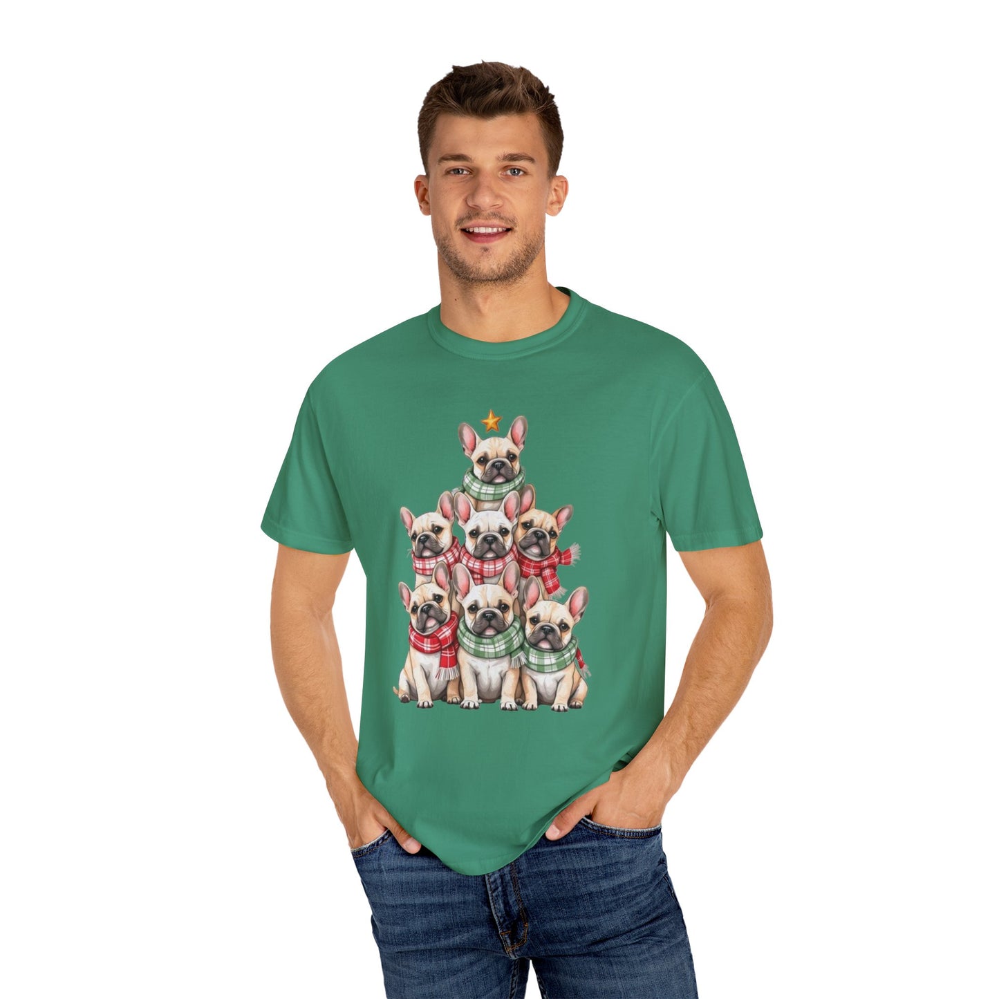 French Bulldog Christmas Tree T-shirt