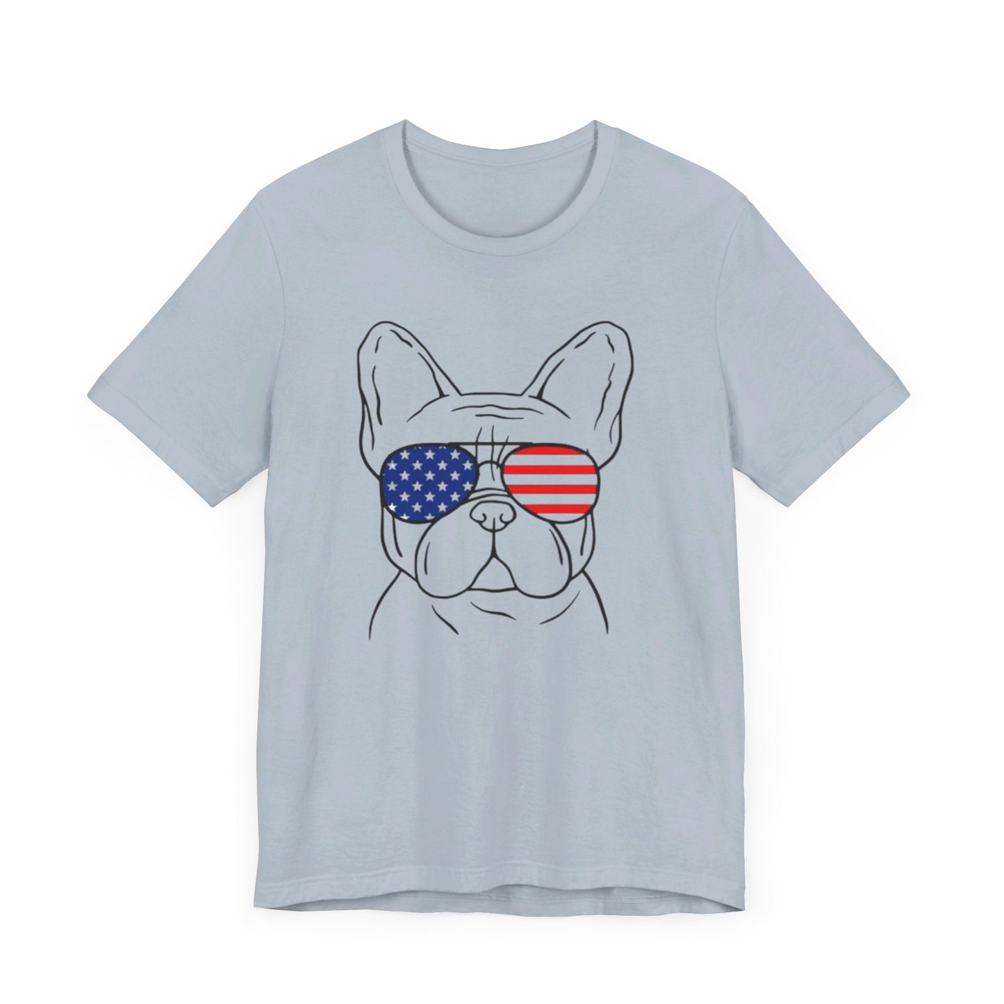 Patriotic Frenchie Unisex Jersey Short Sleeve Tee