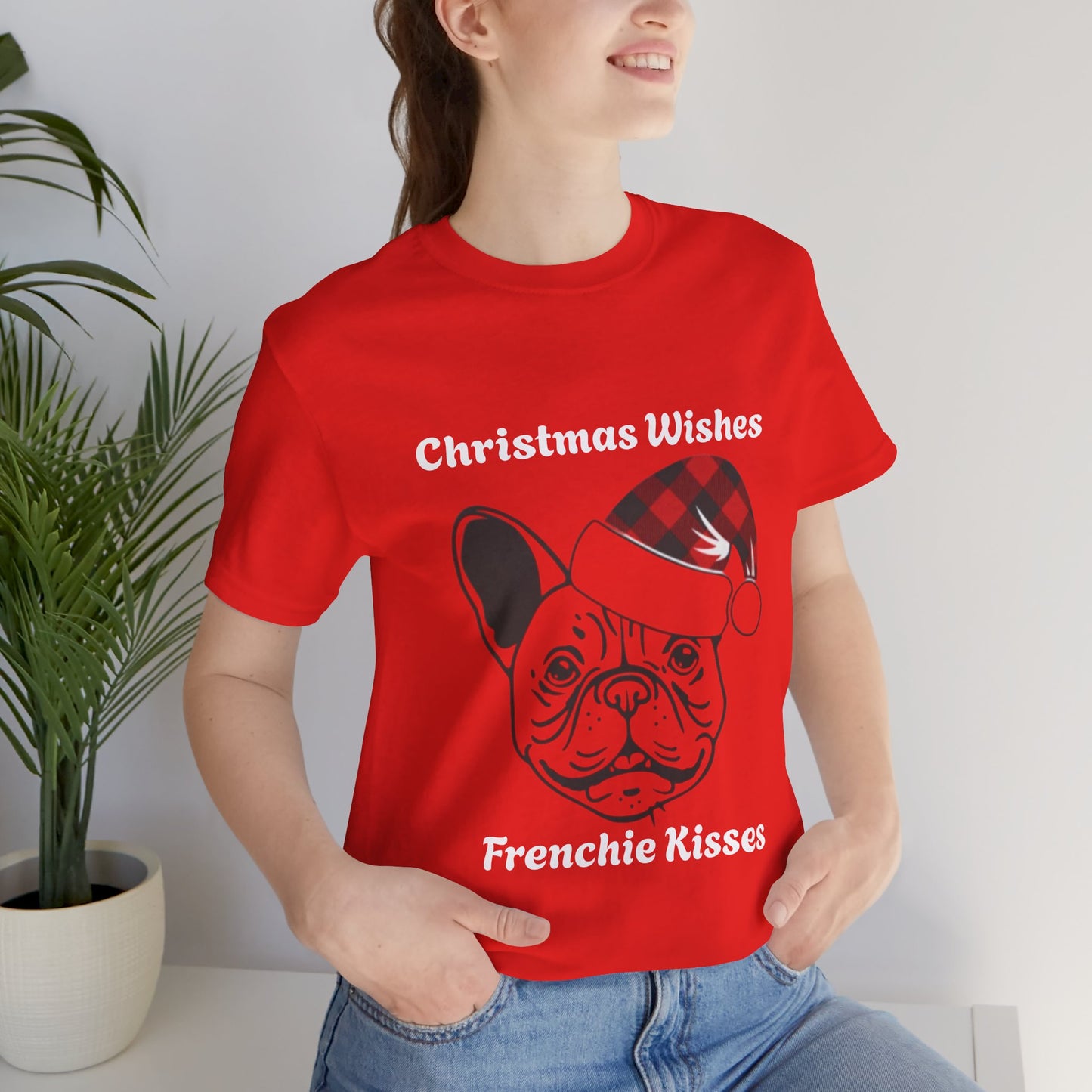 French Bulldog Santa Hat Tee