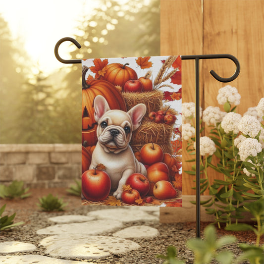 Fall Frenchie Yard Flag