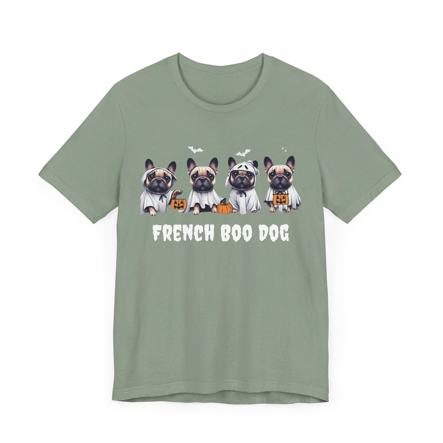 French Boo Dog Halloween Tee