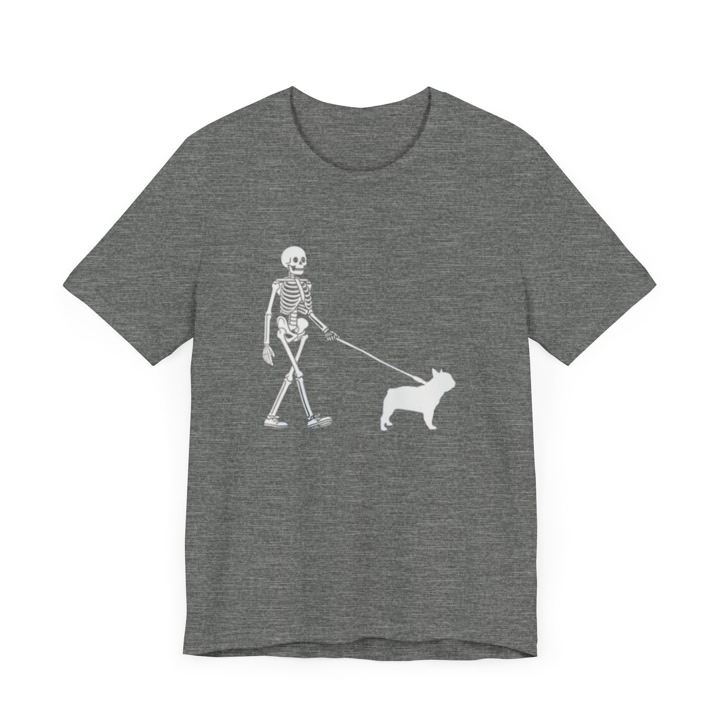 Skeleton Frenchie Unisex Jersey Short Sleeve Tee