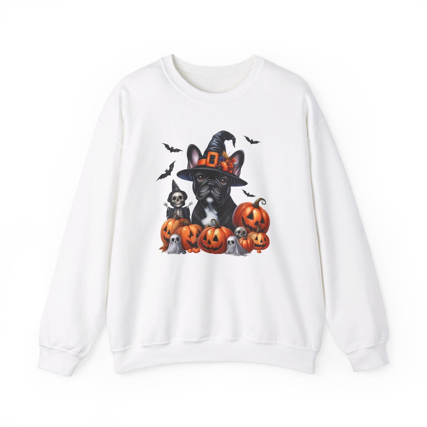 Frenchie Witch Unisex Heavy Blend™ Crewneck Sweatshirt