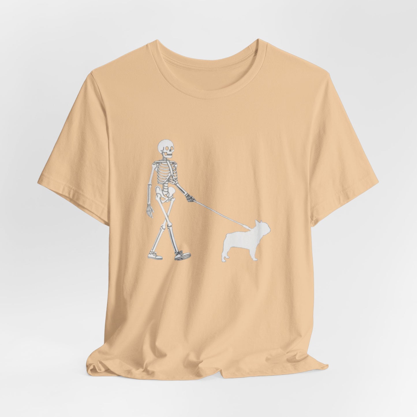 Skeleton Frenchie Unisex Jersey Short Sleeve Tee