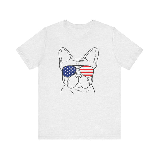 Patriotic Frenchie Unisex Jersey Short Sleeve Tee