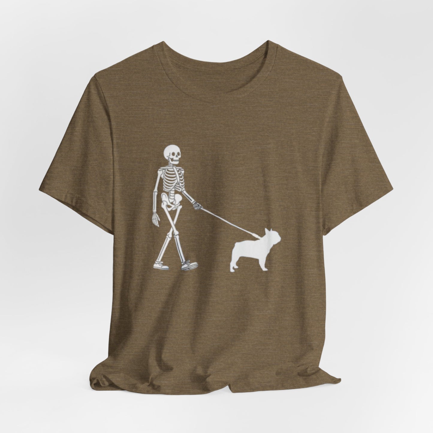 Skeleton Frenchie Unisex Jersey Short Sleeve Tee