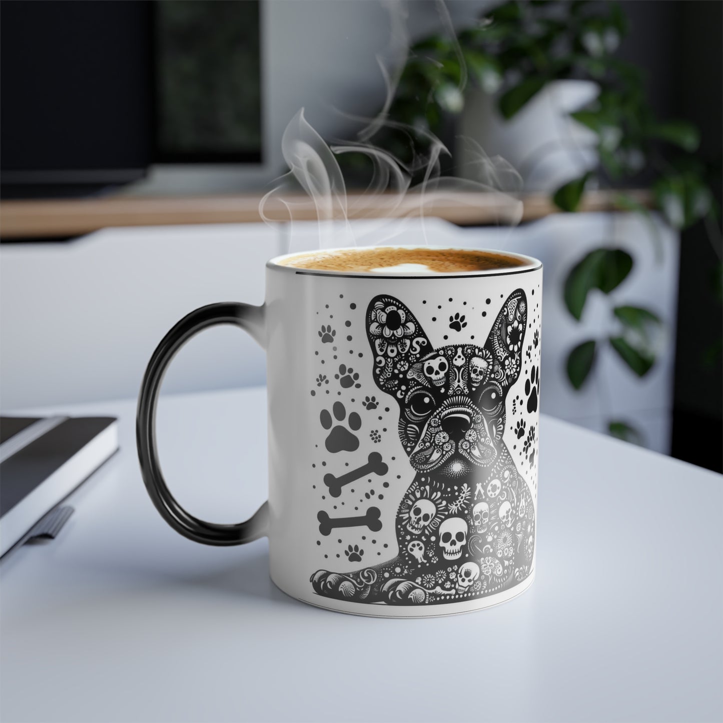 Frenchie Color Morphing Mug, 11oz