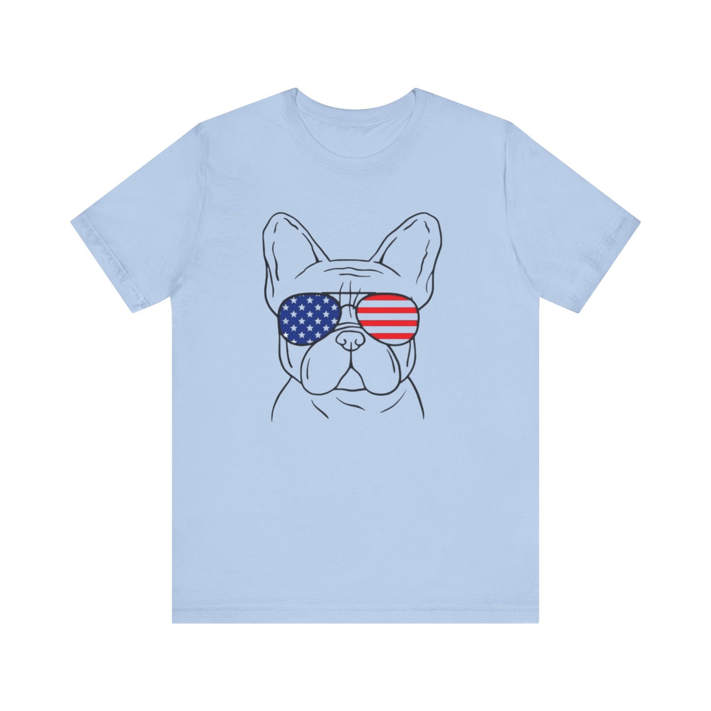 Patriotic Frenchie Unisex Jersey Short Sleeve Tee