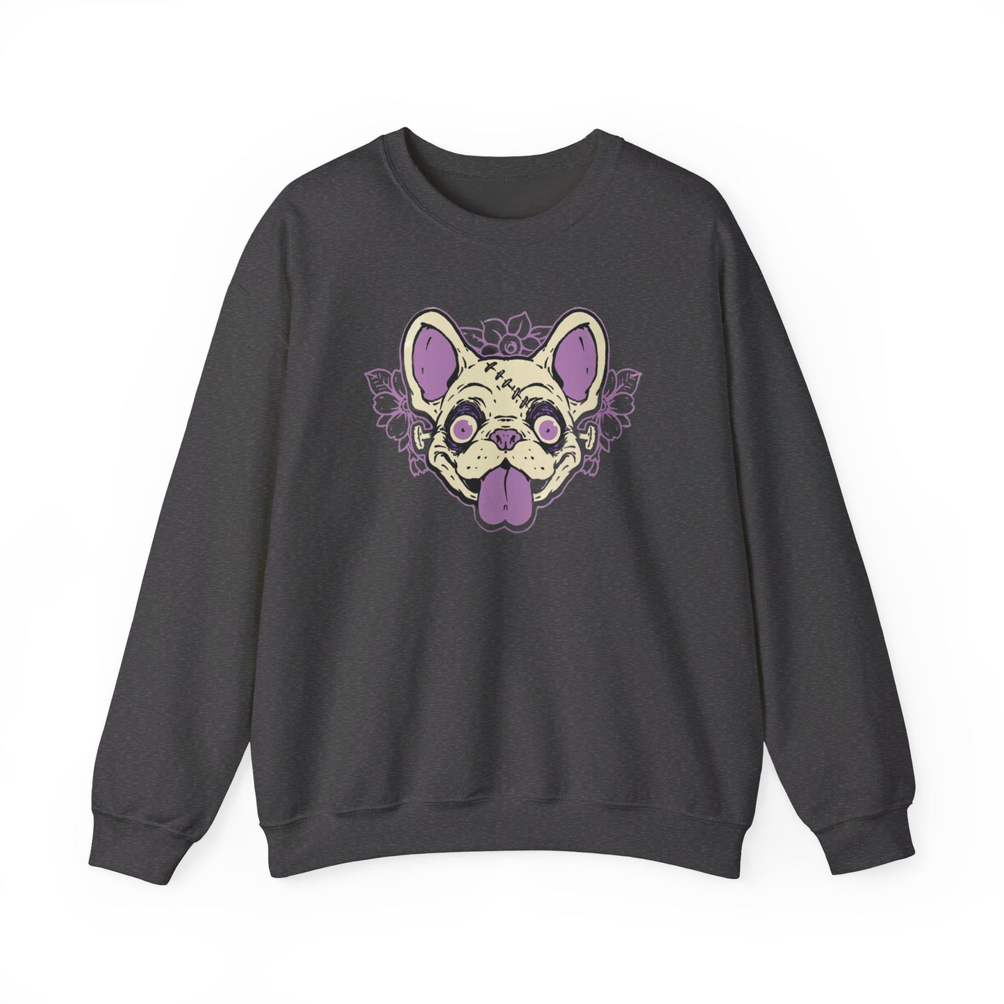 Zombie Frenchie Unisex Heavy Blend™ Crewneck Sweatshirt