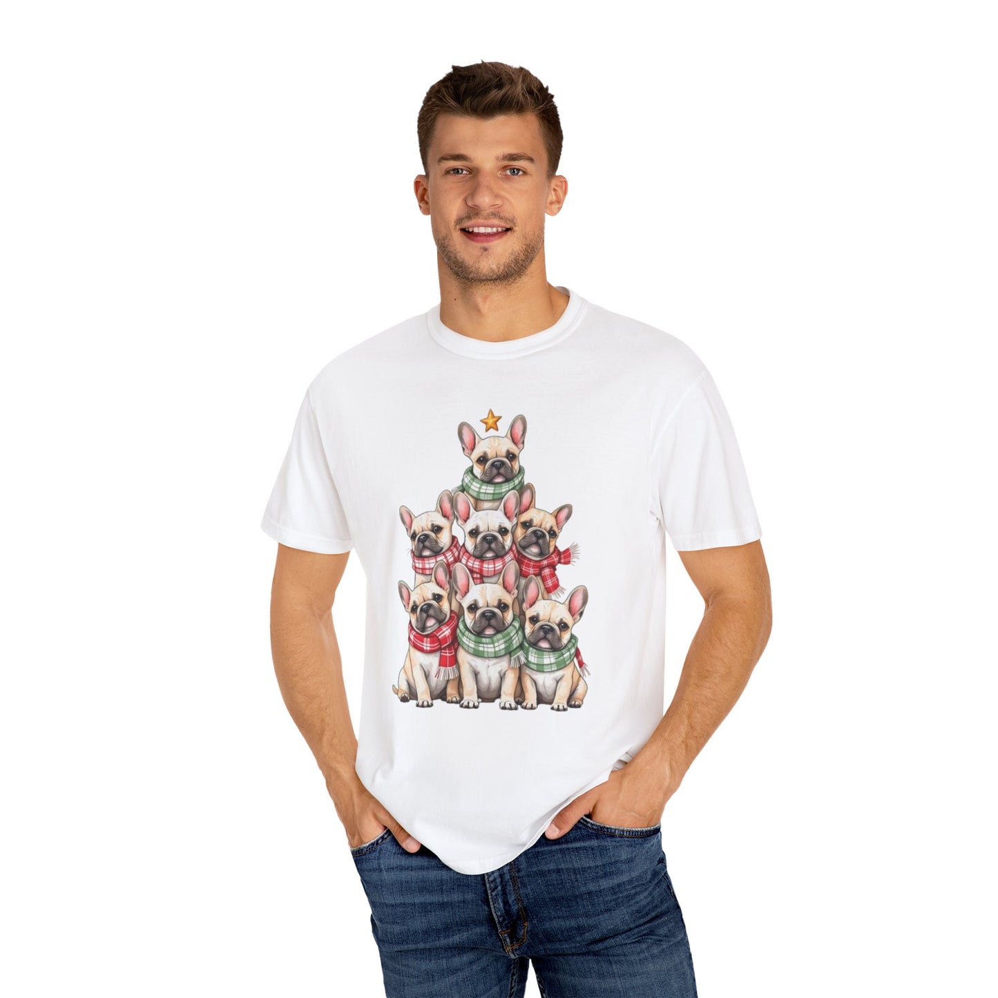 French Bulldog Christmas Tree T-shirt