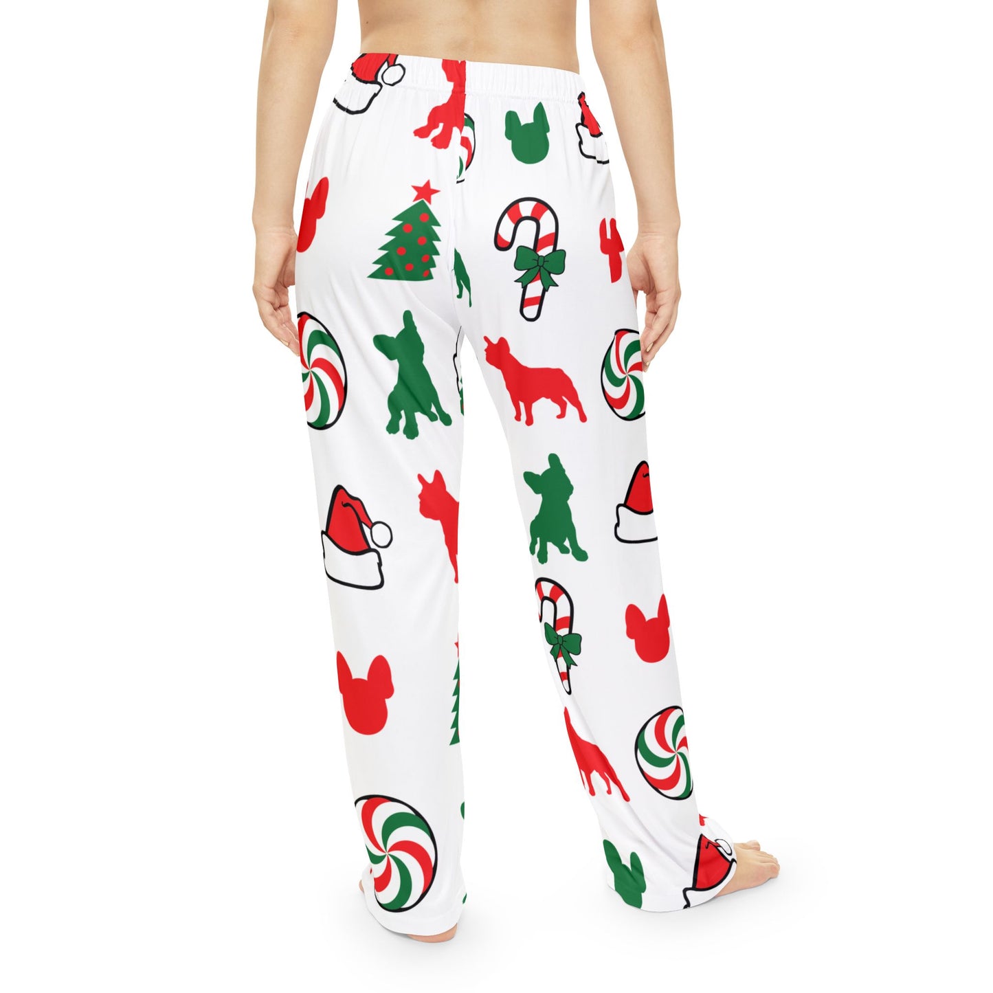 Christmas Frenchie Women's Pajama Pants