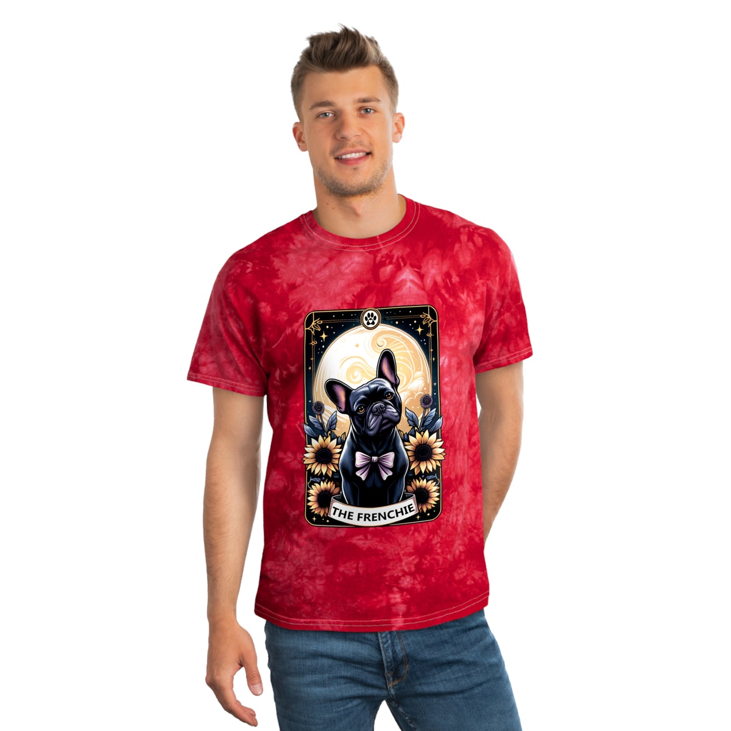 The Frenchie Crystal Tie-Dye Tee