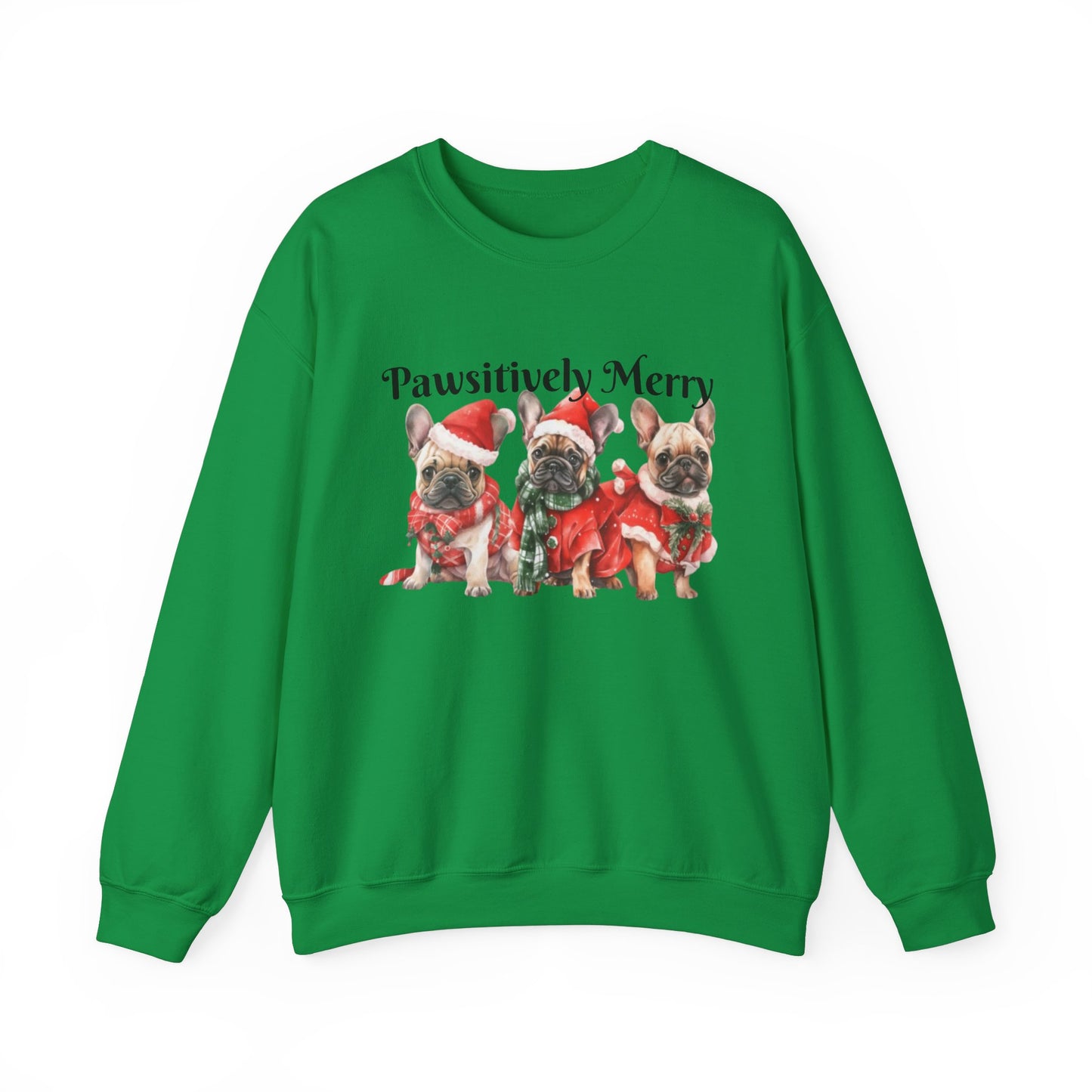 French Bulldog Sweatshirt - Pawsitivley Merry Holiday Design