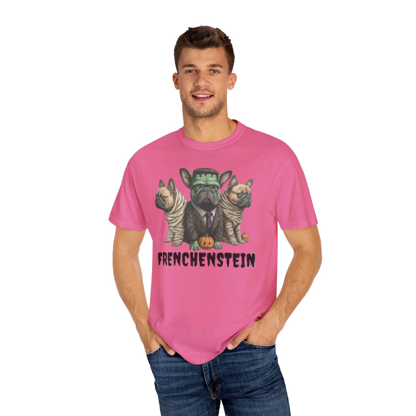 FrenchenStein Unisex Garment-Dyed T-shirt