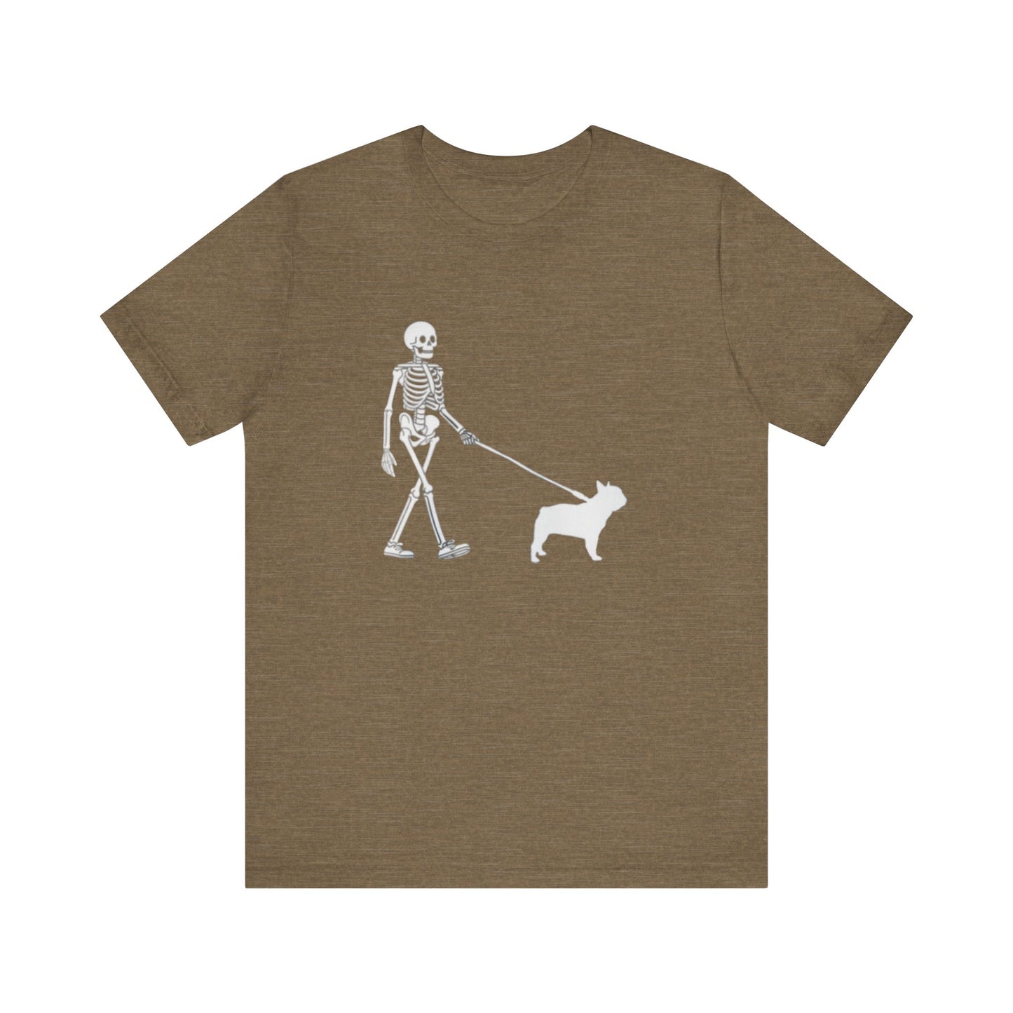 Skeleton Frenchie Unisex Jersey Short Sleeve Tee