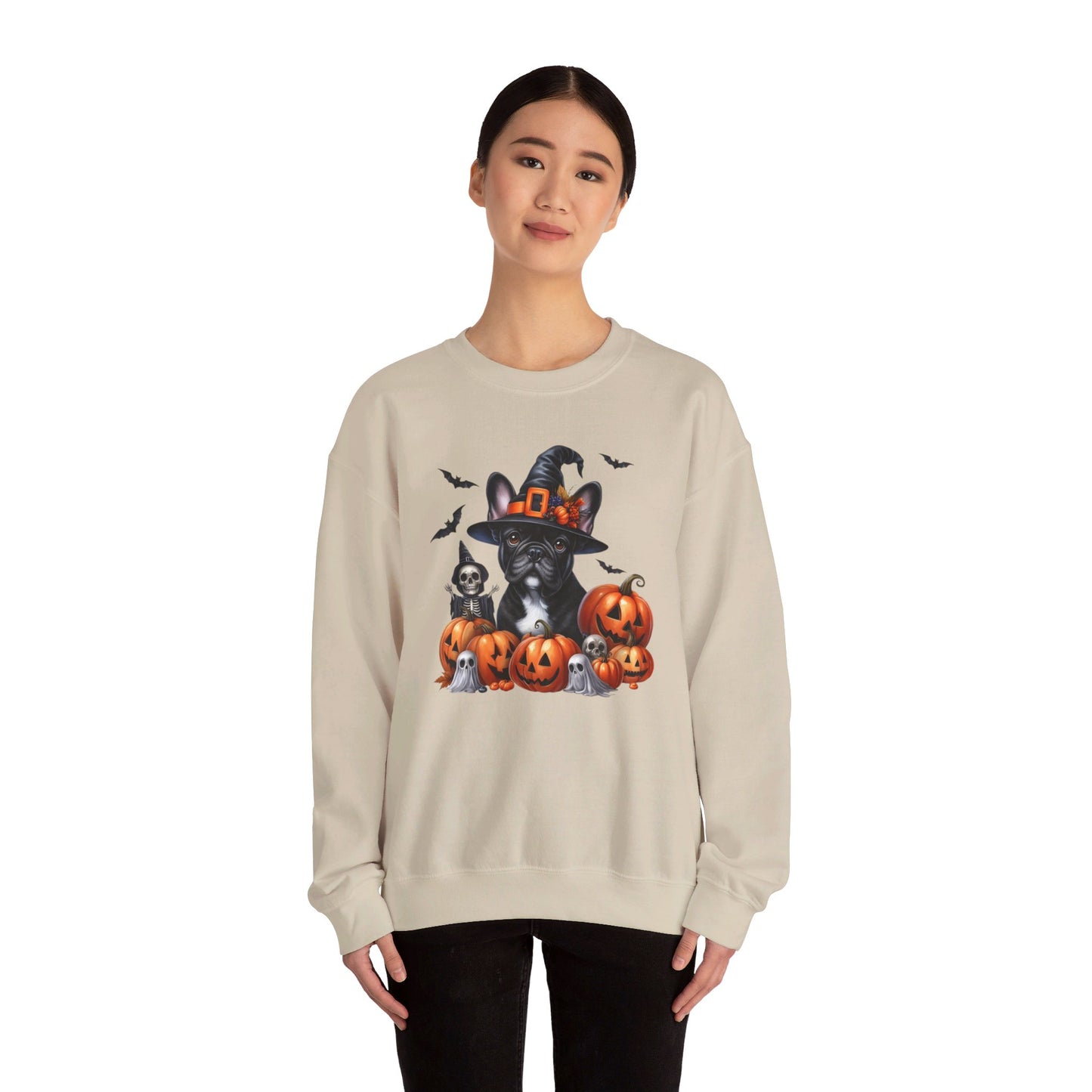 Frenchie Witch Unisex Heavy Blend™ Crewneck Sweatshirt