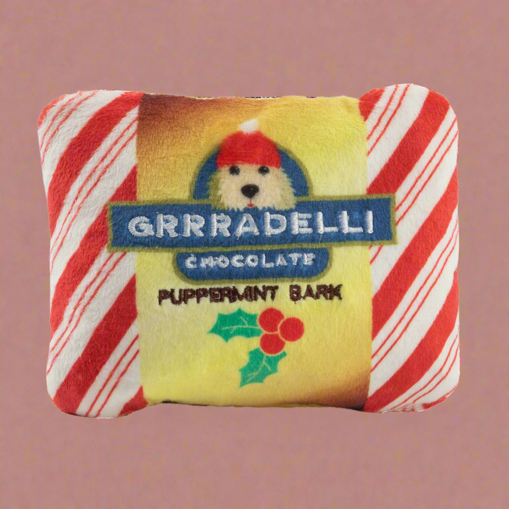 Grrradelli Puppermint Bark Square Dog Toy