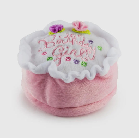 Birthday Girl Cake Squeaker Toy