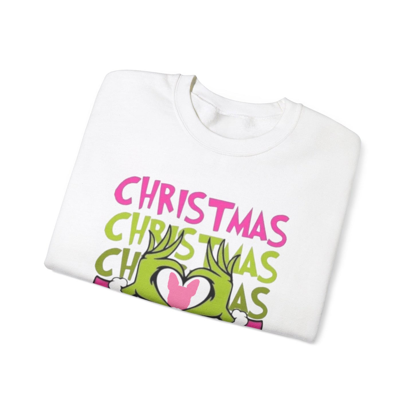 Frenchie Grinch Sweatshirt Silhouette Design