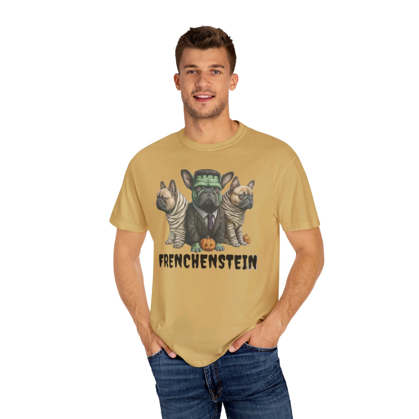 FrenchenStein Unisex Garment-Dyed T-shirt