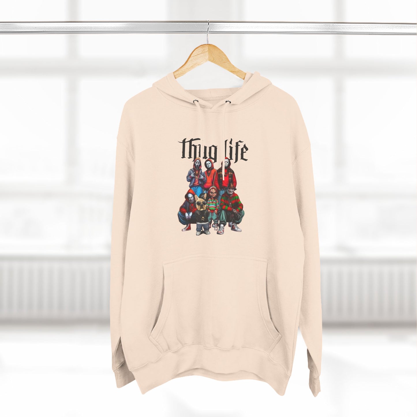 Thug Life Three-Panel Fleece Hoodie