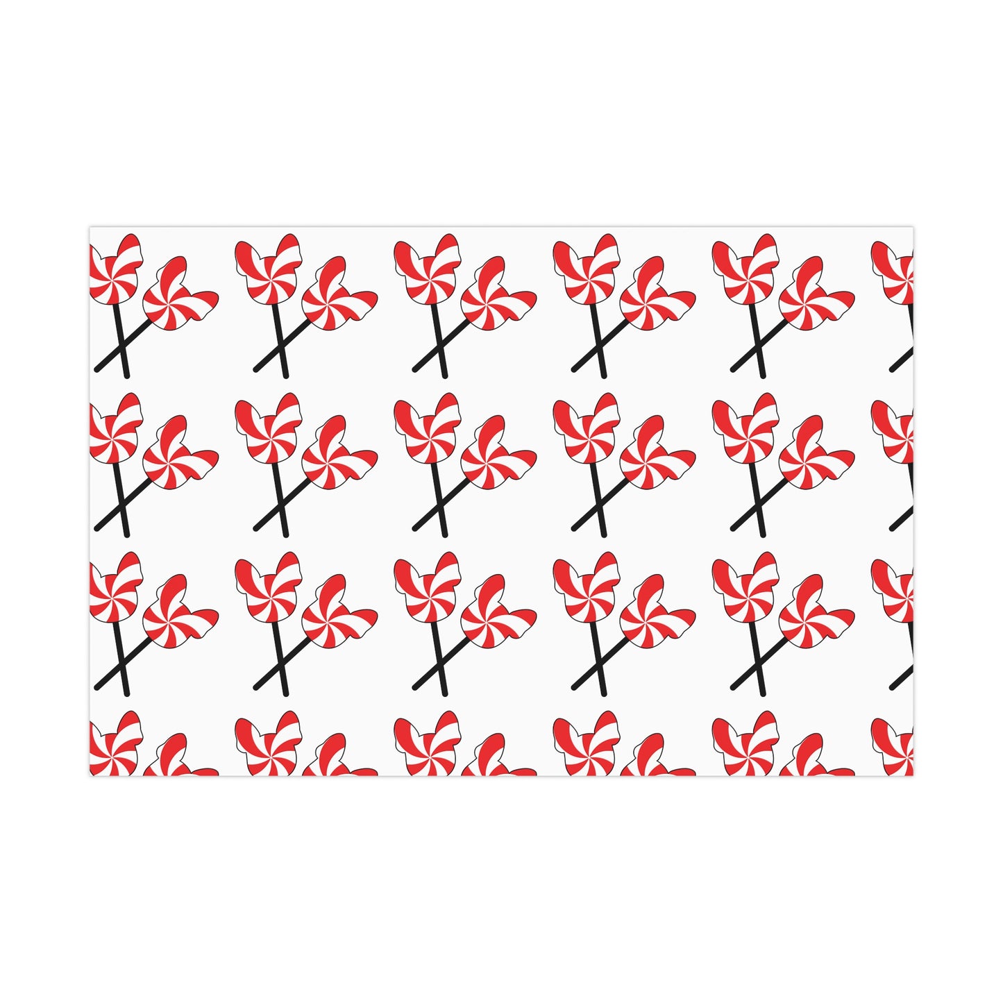 Gift Wrap Papers - French Bulldog Peppermint Lollipop