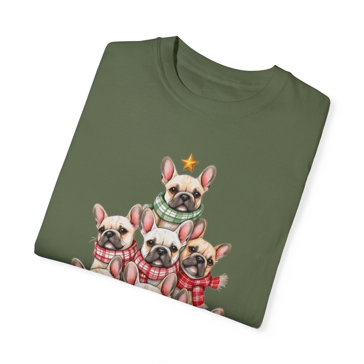 French Bulldog Christmas Tree T-shirt