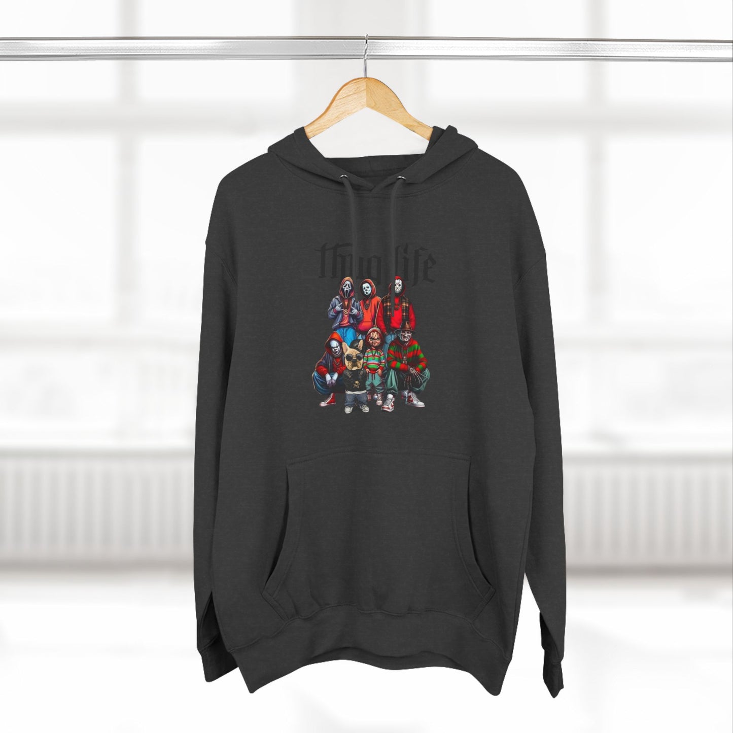 Thug Life Three-Panel Fleece Hoodie