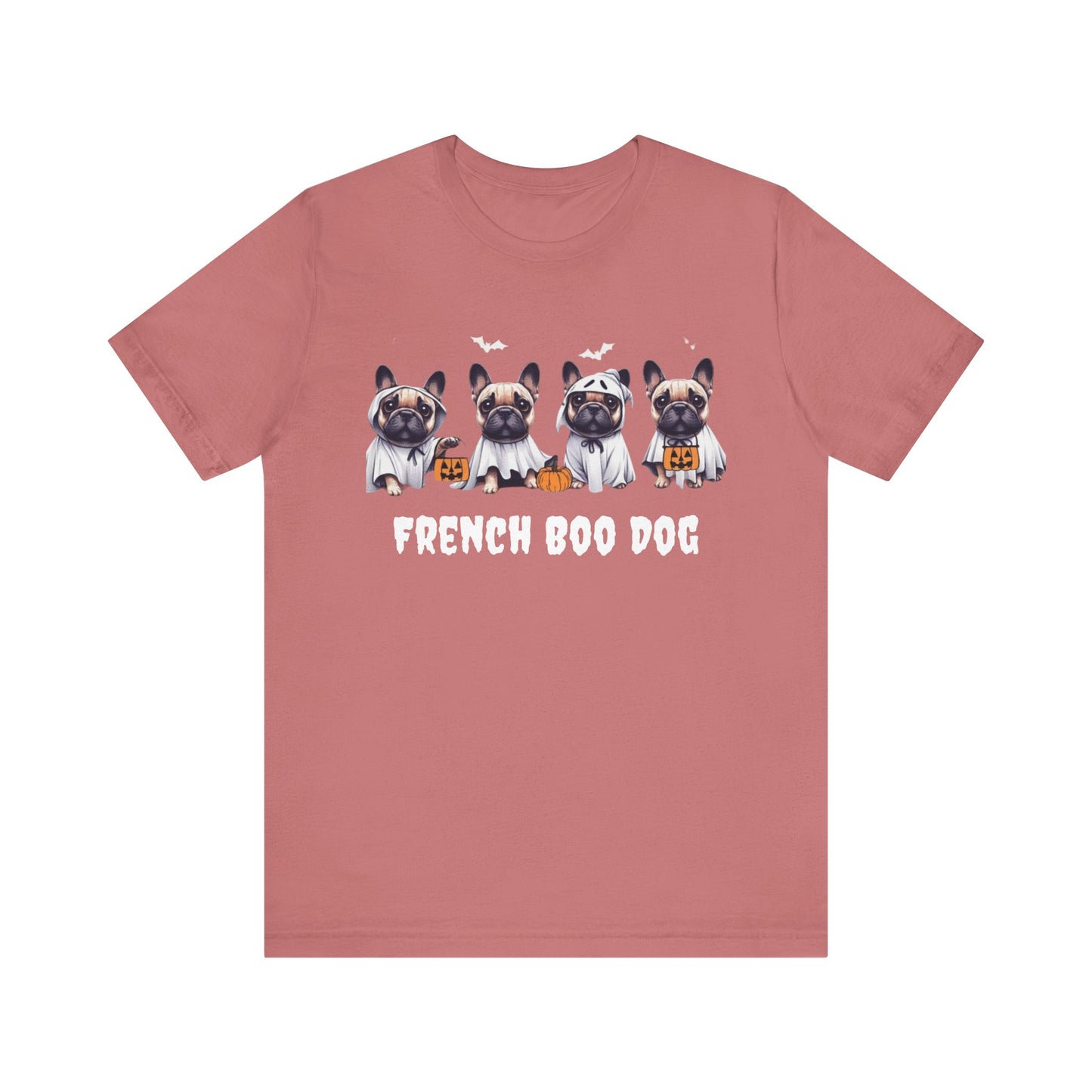 French Boo Dog Halloween Tee