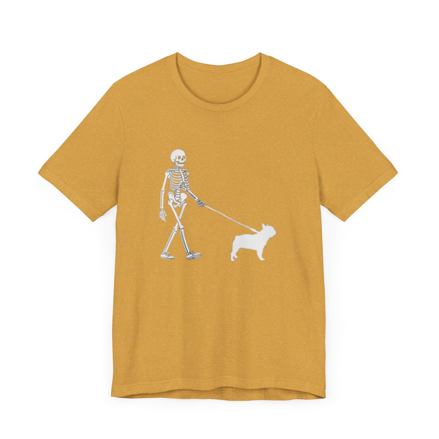 Skeleton Frenchie Unisex Jersey Short Sleeve Tee