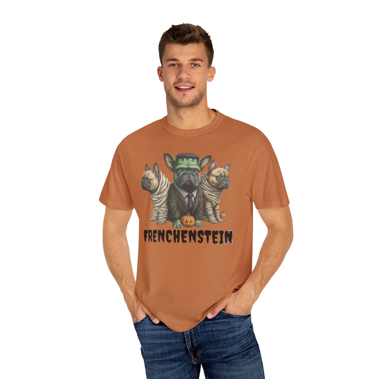 FrenchenStein Unisex Garment-Dyed T-shirt