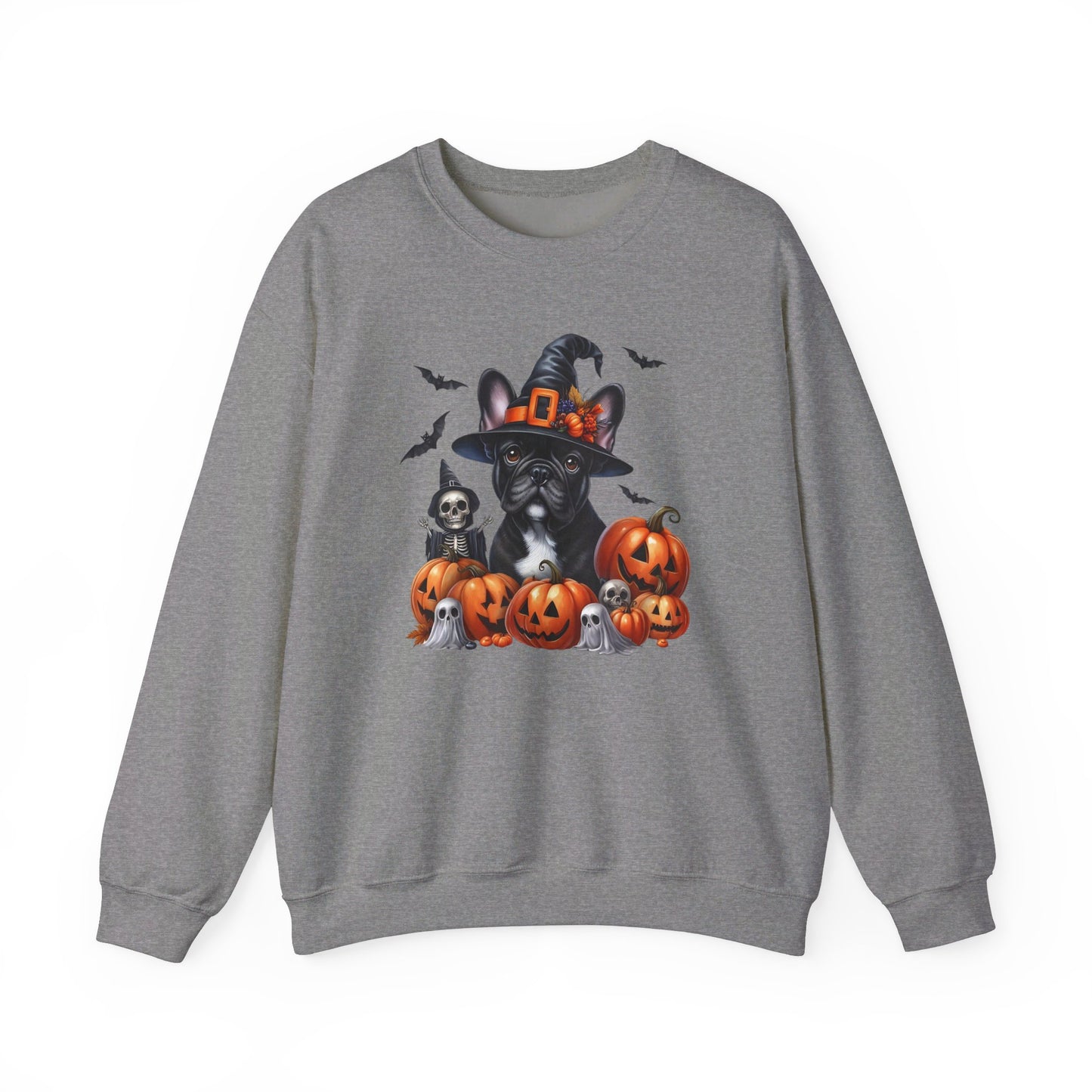 Frenchie Witch Unisex Heavy Blend™ Crewneck Sweatshirt