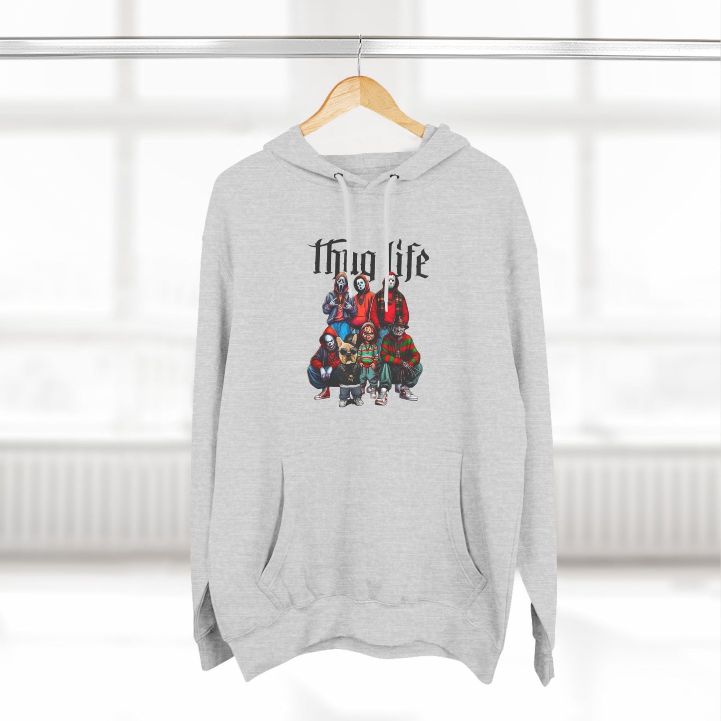 Thug Life Three-Panel Fleece Hoodie