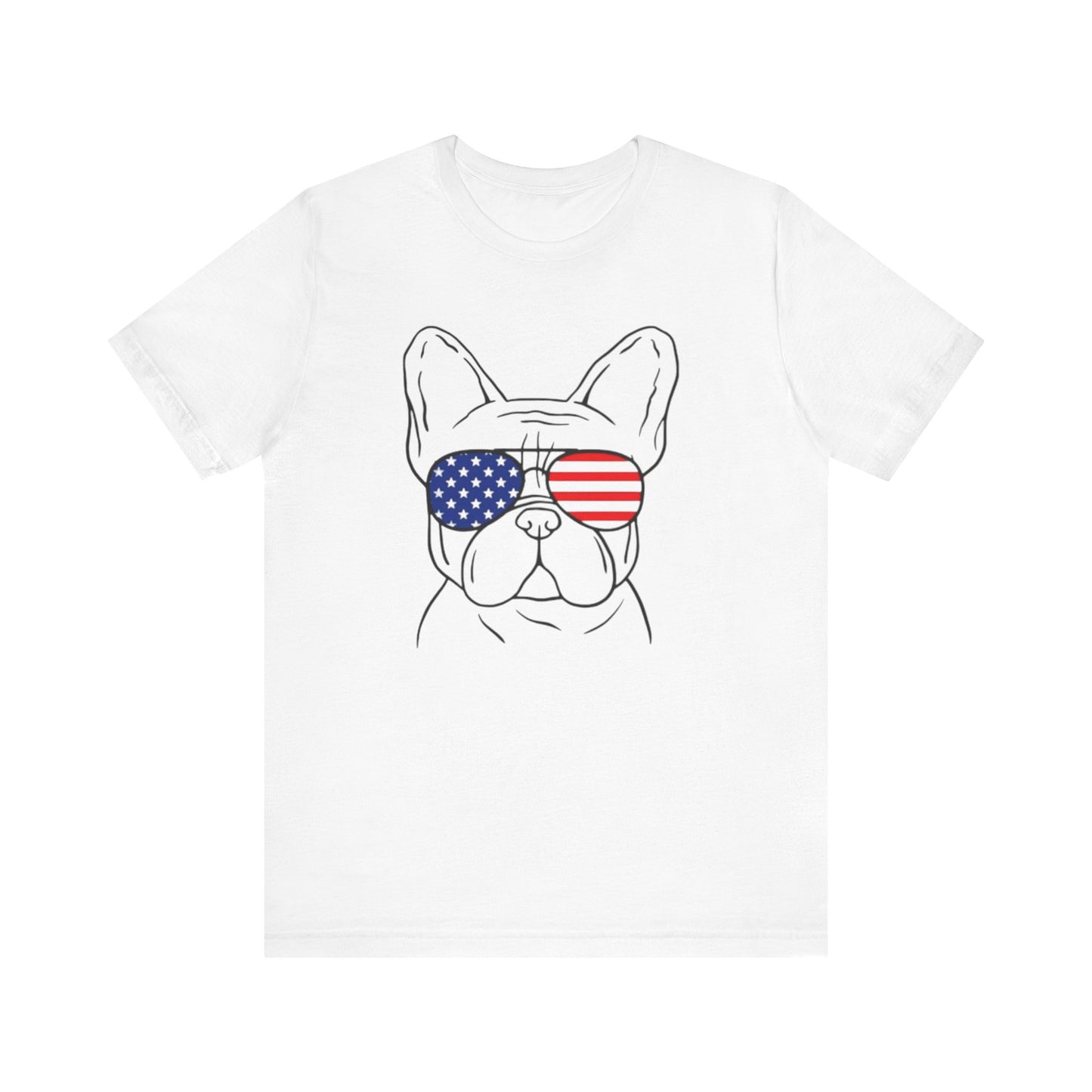 Patriotic Frenchie Unisex Jersey Short Sleeve Tee