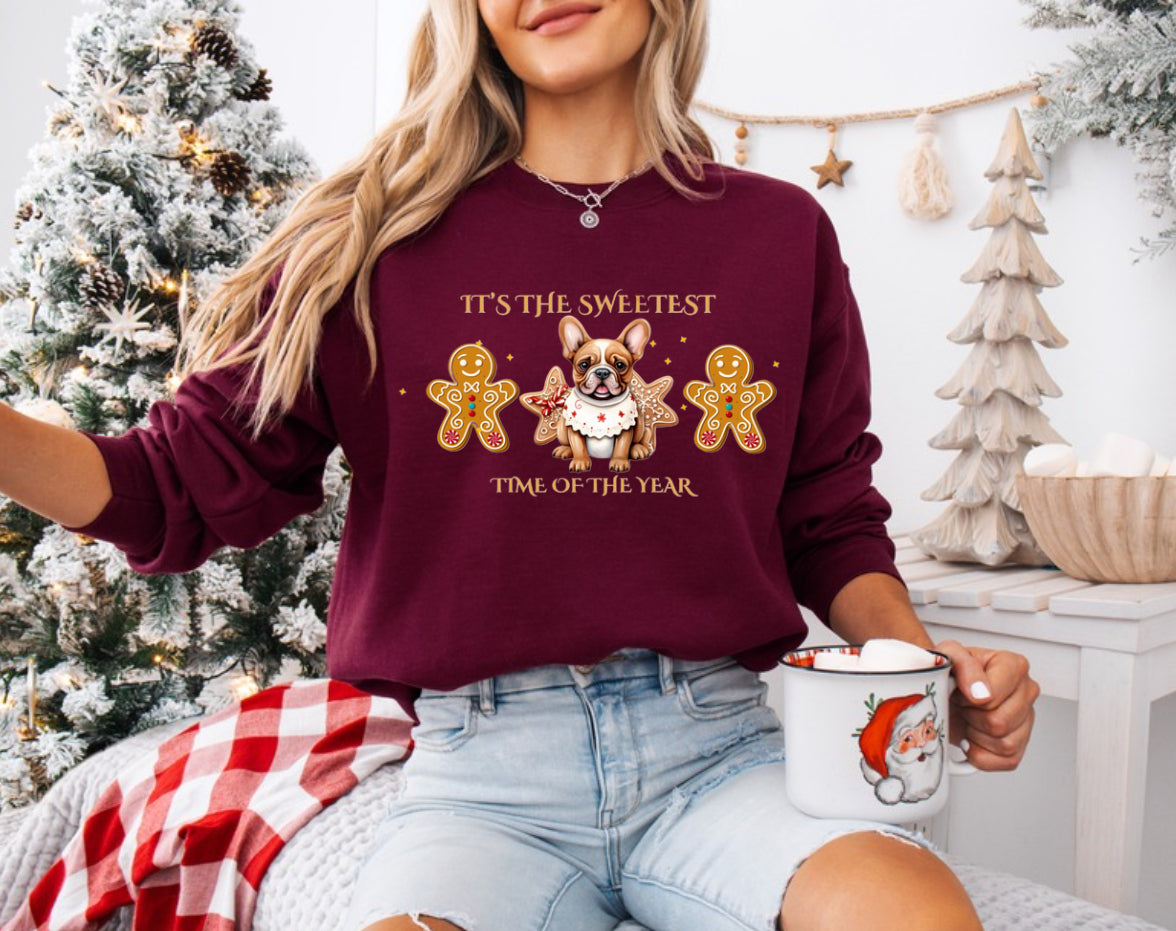 Gingerbread Frenchie Sweatshirt