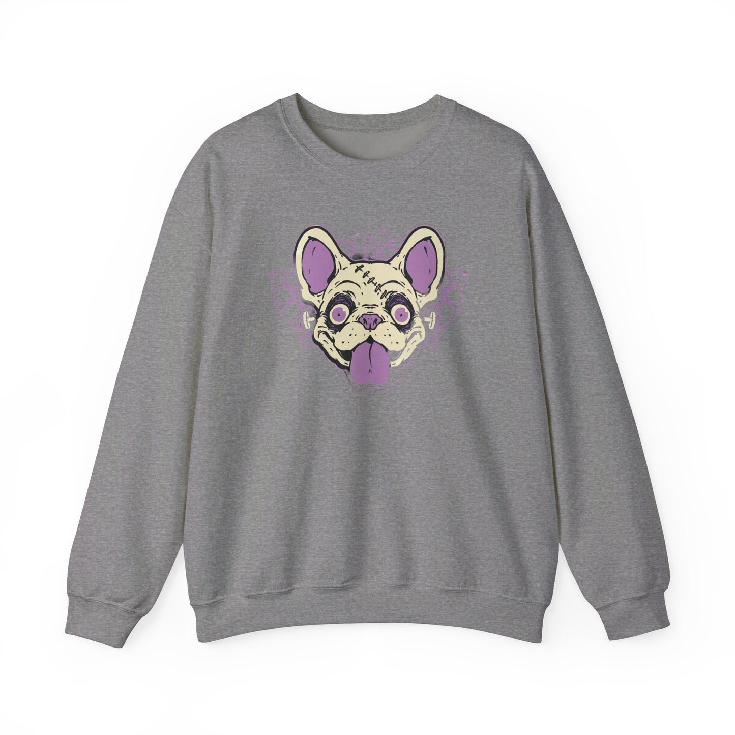 Zombie Frenchie Unisex Heavy Blend™ Crewneck Sweatshirt